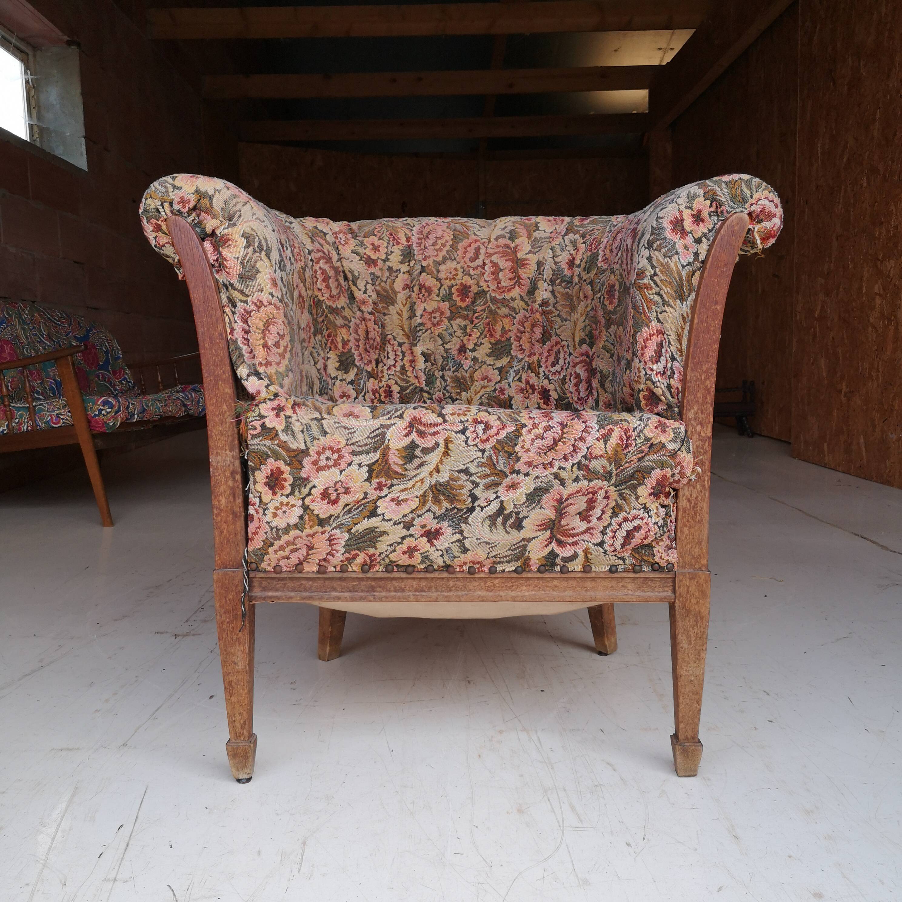 Superbe Fauteuil Art Déco de Georges Wiart & Cie, vers 1930
