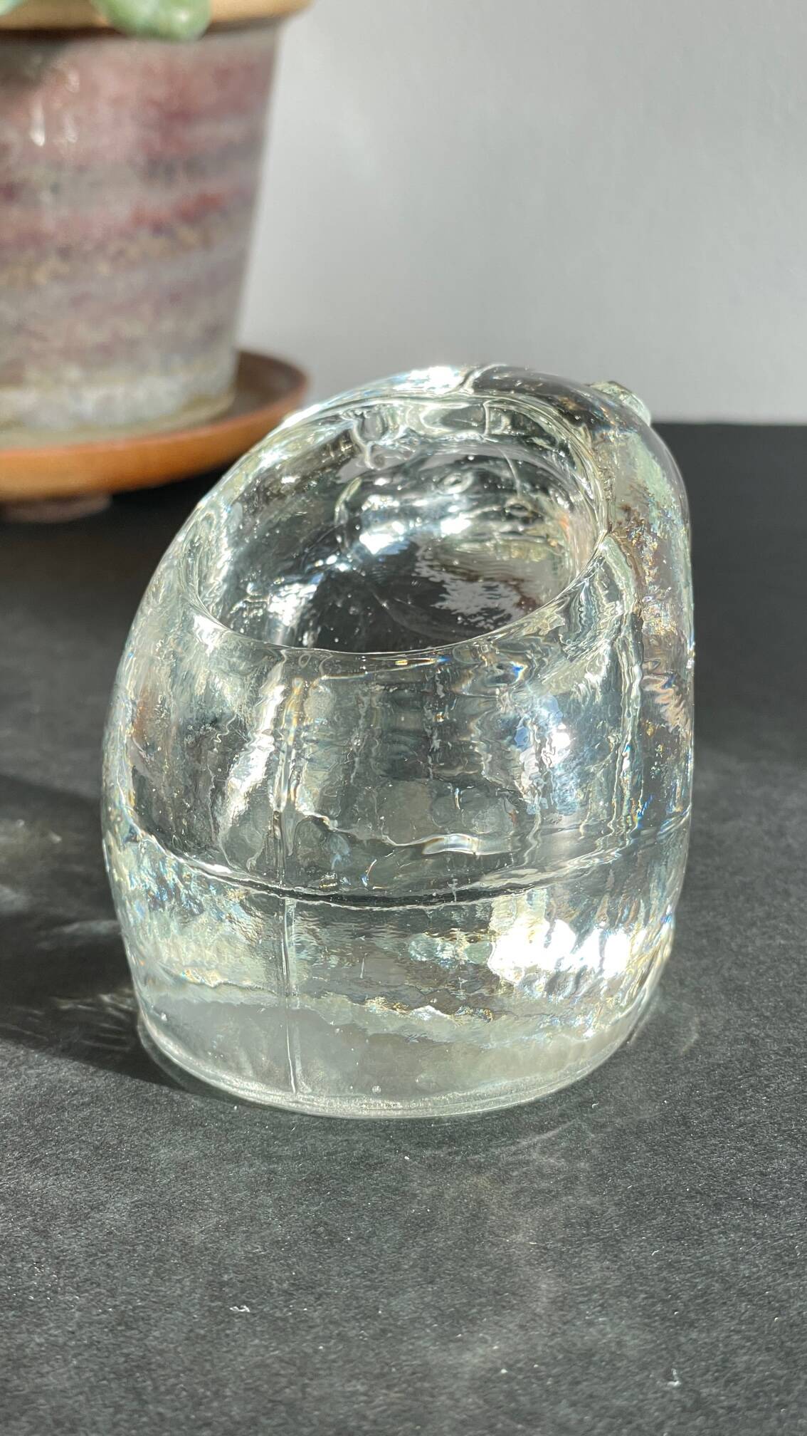 Semi-crystal candle holder Polar BEAR Shape Vintage
