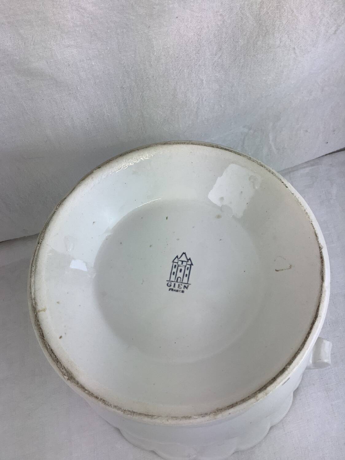 Gien flowerpot or champagne bucket