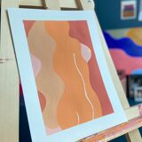 Mysterious, Extra fine acrylic on canvas grain paper 290g