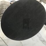 Chrome metal UFO or mushroom lamp