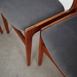 Ensemble de six chaises en teck, design danois, années 1960, production : Danemark