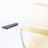 Swedish metal-backed armchair 1960s