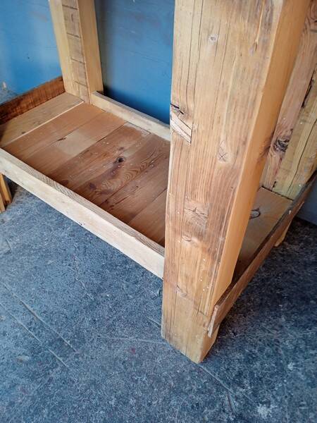 Workbench 120cm old solid wood