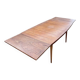Table avec rallonges en teck, style scandinave, édition eros, vers 1960, dimensions 227x 90 cm