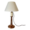 Lampe laiton, câble tissu 200 cm, abat jour