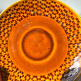 4 Vintage Caramel Earthenware Coffee Cups