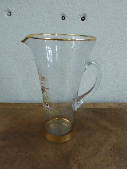 Carafe design glass and vintage 1950/1960