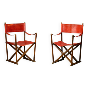 Paire de chaises pliantes