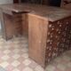 Craft furniture with small oak drawers in late 19th century