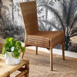 4 vintage rattan chairs