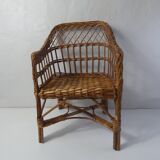 Rattan armchair for children