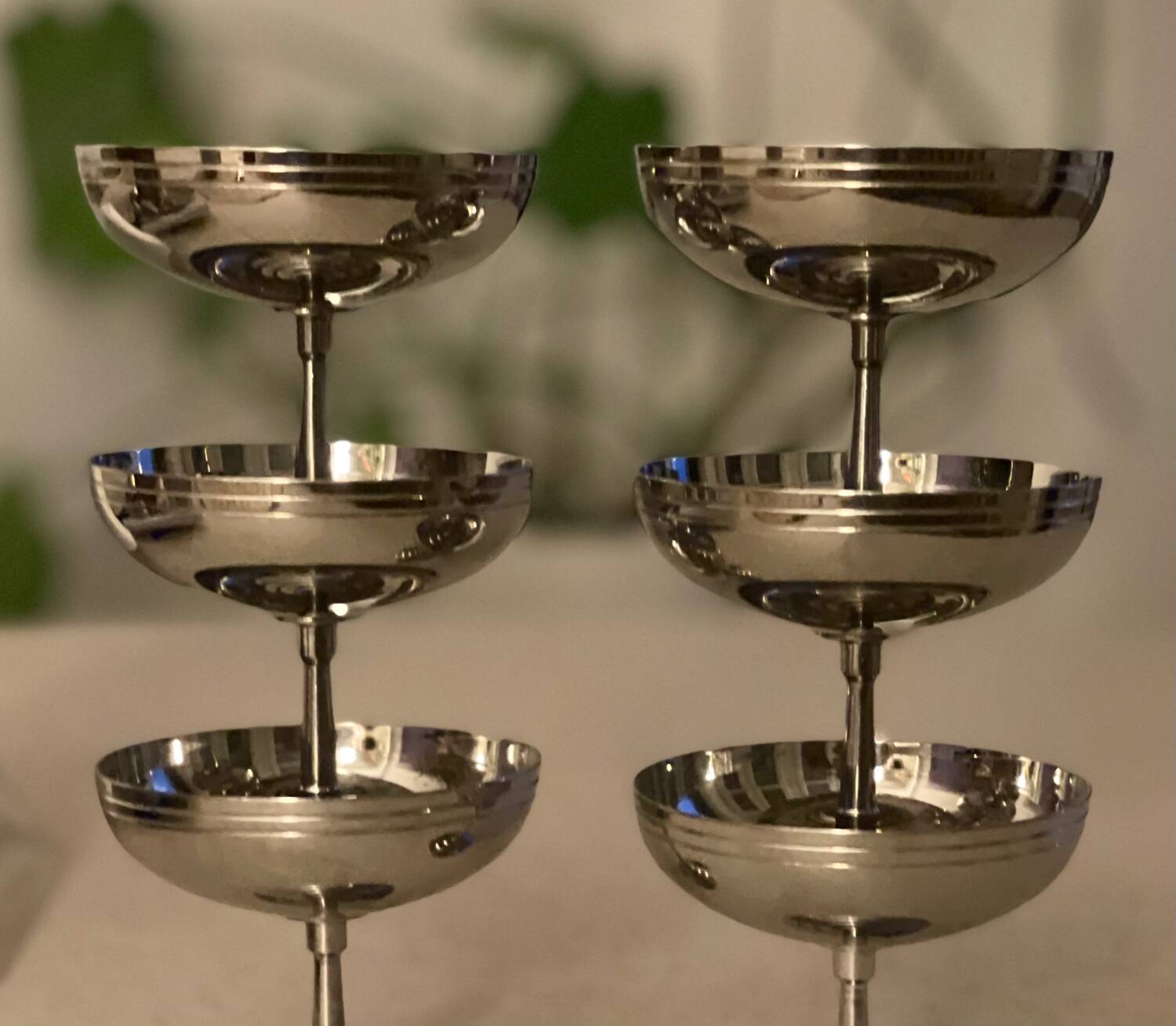 6 coupes en inox Letang Remy