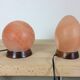 Ball and egg lamps in vintage pink salt stone