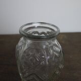 Vase à jacinthe en verre moulé