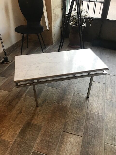 70s marble coffee table