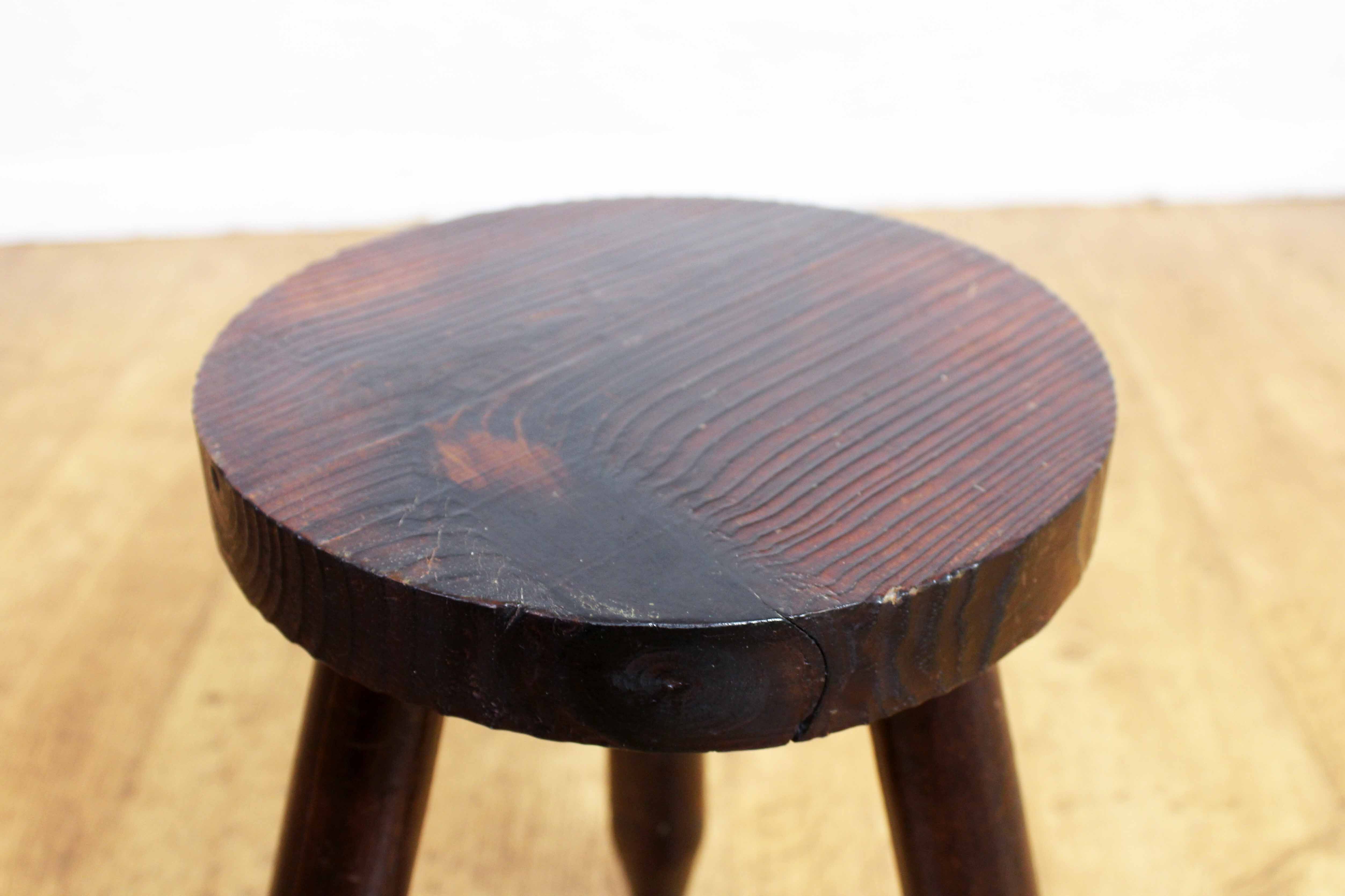 Old solid wood stool