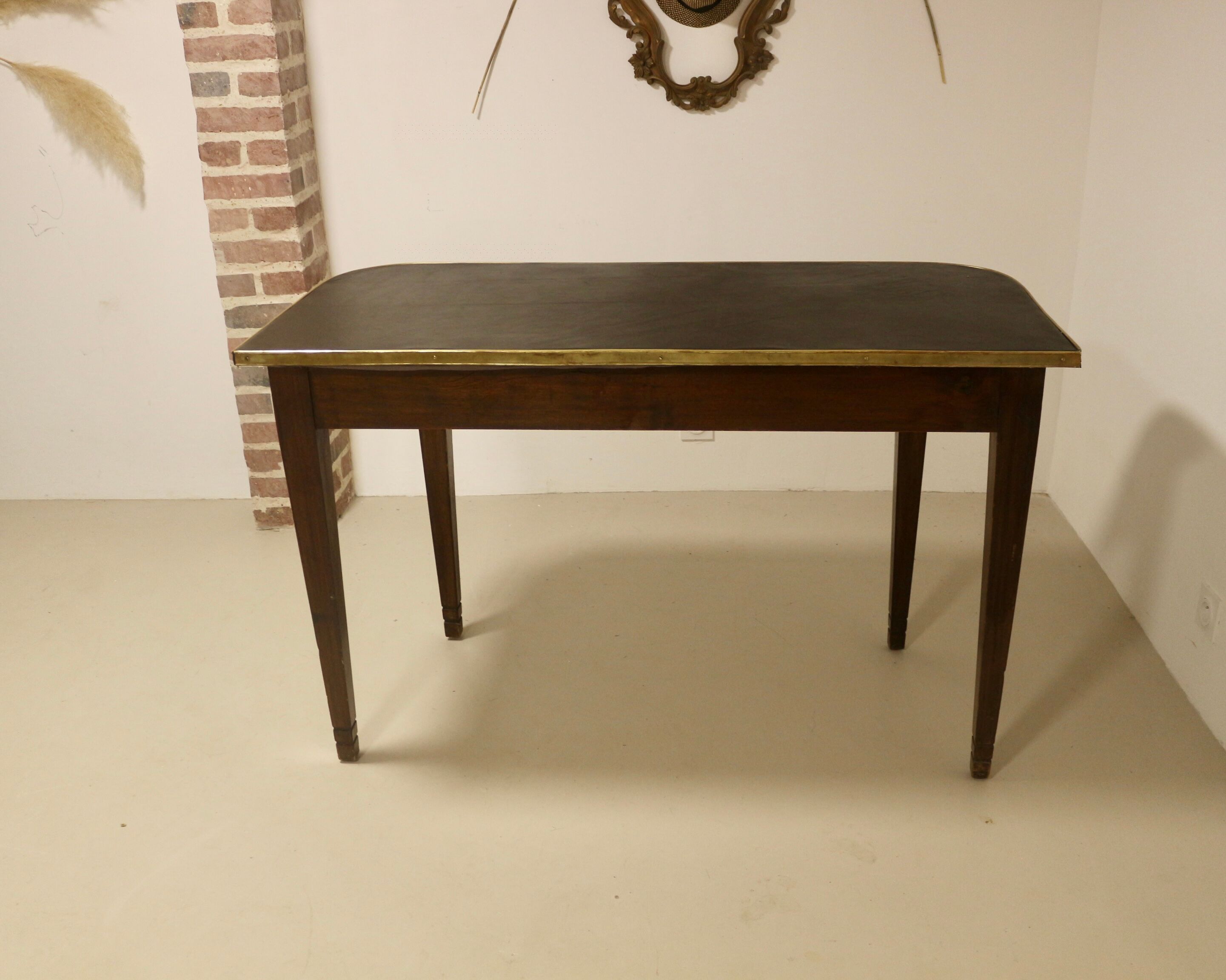 Console or half-moon desk with drawer