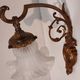 Art Nouveau wall art deco lampshades day tulip pressed glass brass rising