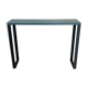 Console plateau bois piètement acier