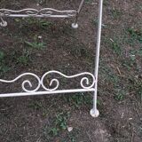 Folding garden table, wrought iron