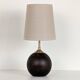 Wooden bedside lamp