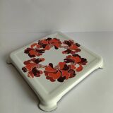 Vintage 70s patterned metal trivet