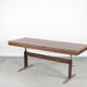 German rosewood adjustable table from e.m.ü, 1960s