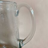 Bubble glass pitcher