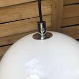 White 70s pendant lamp