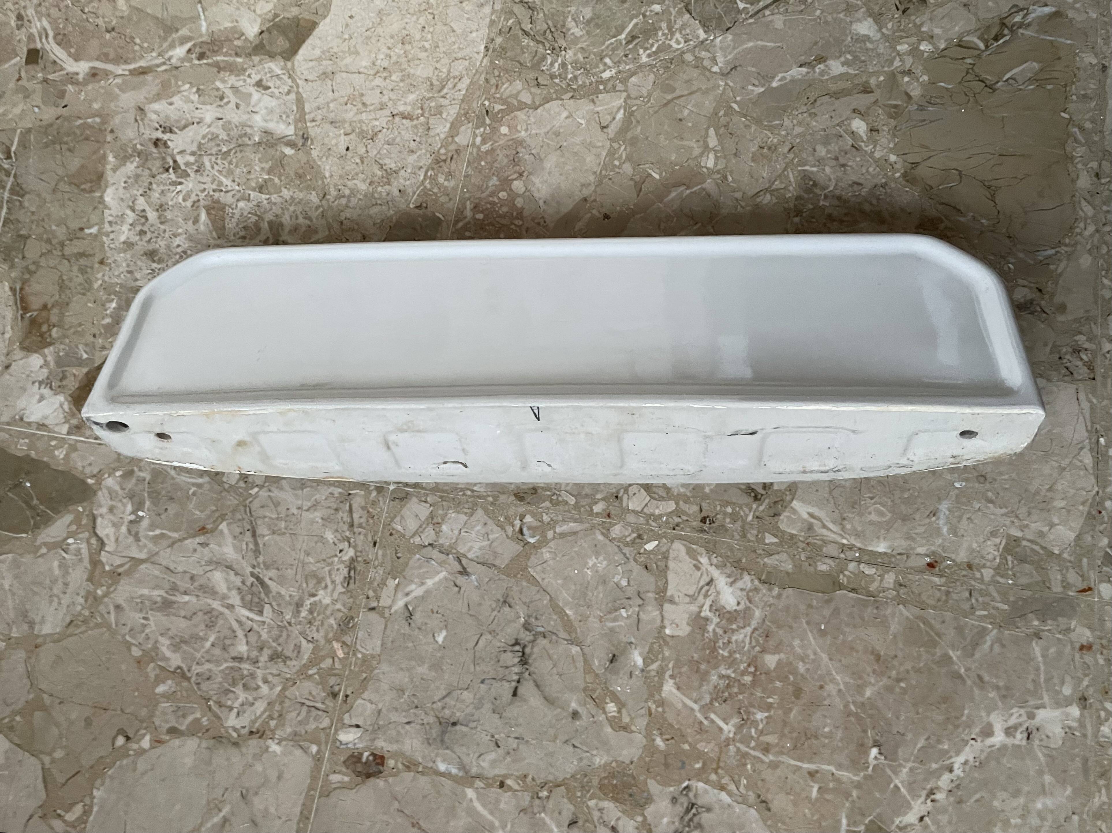 Art Deco ceramic wall shelf