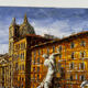 Huile sur toile Piazza Navona Rome
