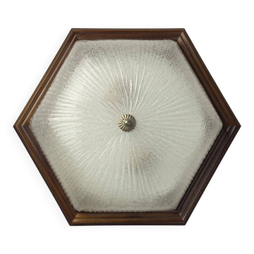 Vintage Murano glass ceiling lamp, Italy, 1980s