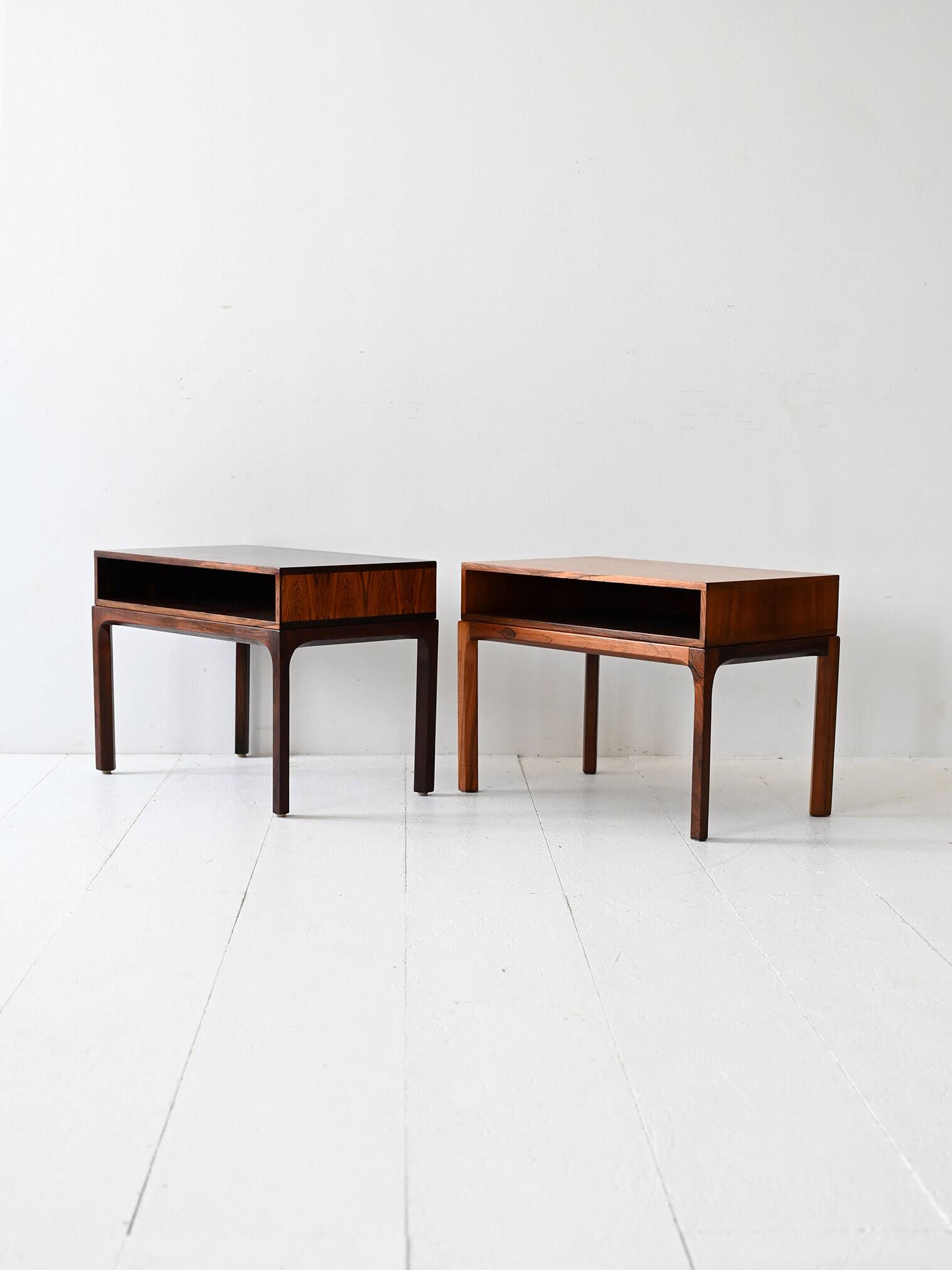 Pair of rosewood nightstands by Kai Kristiansen