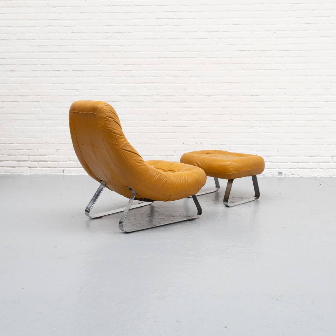 Earth Chair & Hocker by Percival Lafer