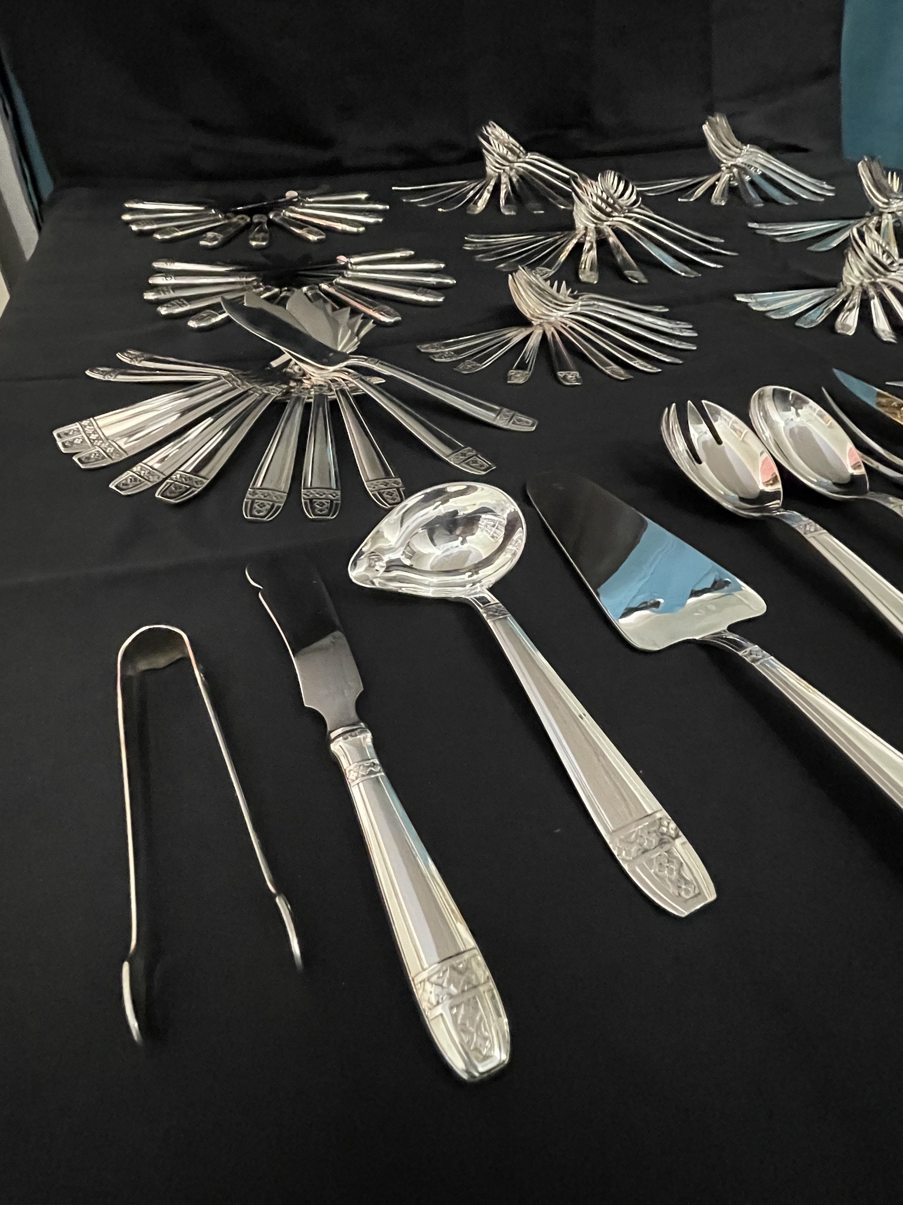 Cutlery 143 pieces Grand Prix de Monaco art deco with silversmith