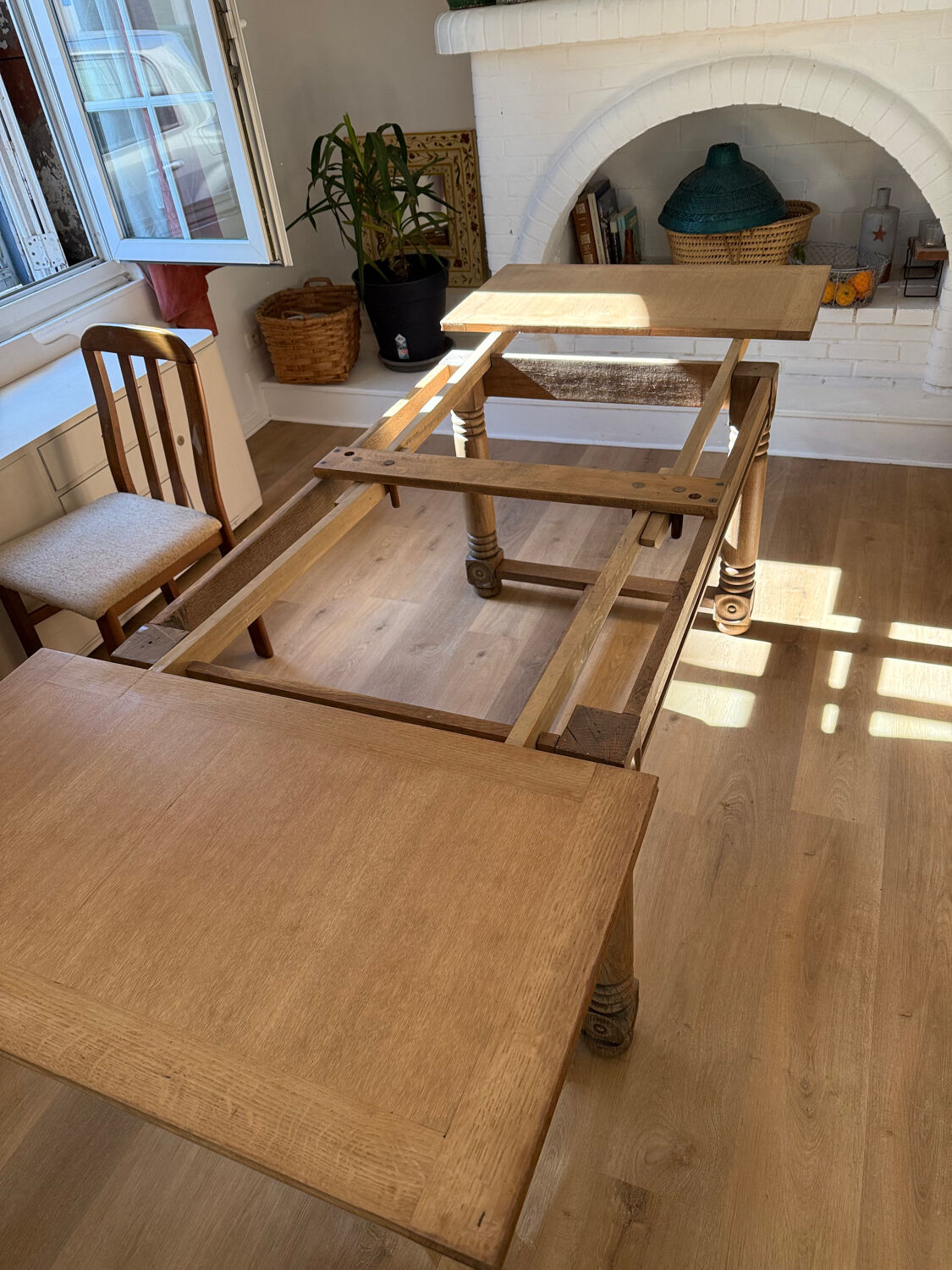 Farmhouse wooden table