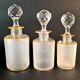 Napoleon III frosted crystal toilet set by Saint Louis