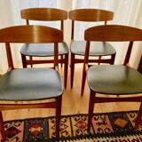 4 vintage chairs by WH Klein circa 1960.