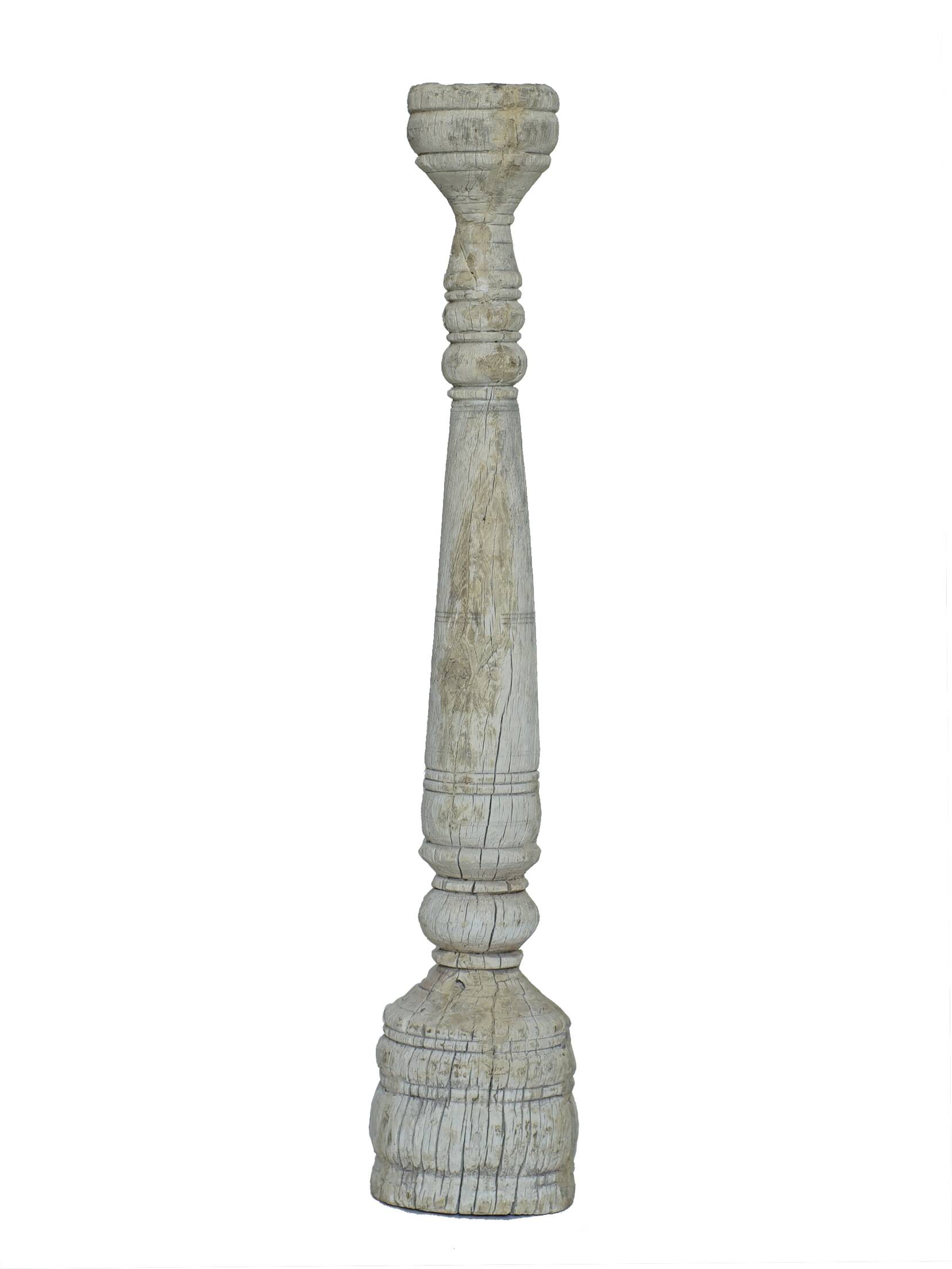 Ancient large Indian candlestick