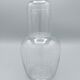 Night carafe engraved 'Good night' and its glass