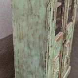 Green patinated glass cabinet