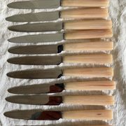 Vintage resin and stainless steel knives