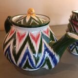 Teapot and six bowls