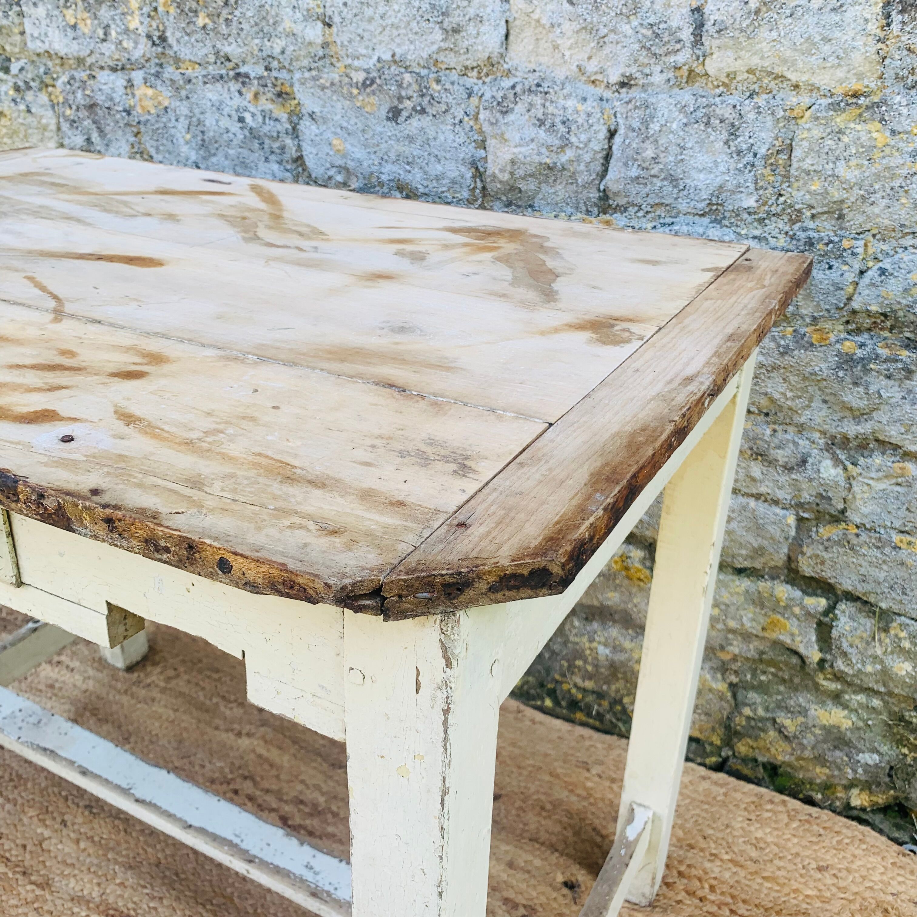 Old farmhouse table