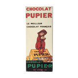 Enamelled advertising plate