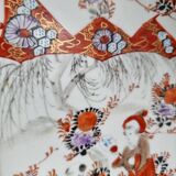 Antique Kutani porcelain plate (Meiji period, 19th century)