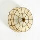 Beautiful round Mid-Century Modern ceiling or wall lamp made of Capiz