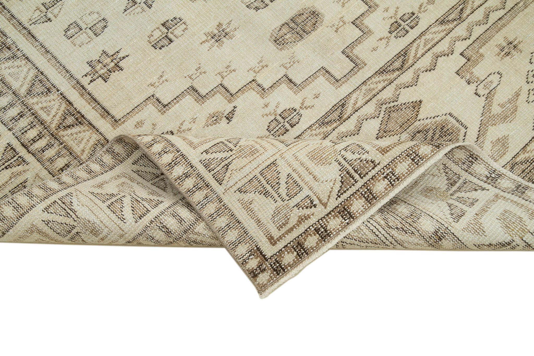 Handwoven Decorative Anatolian Beige Rug 160 cm x 273 cm