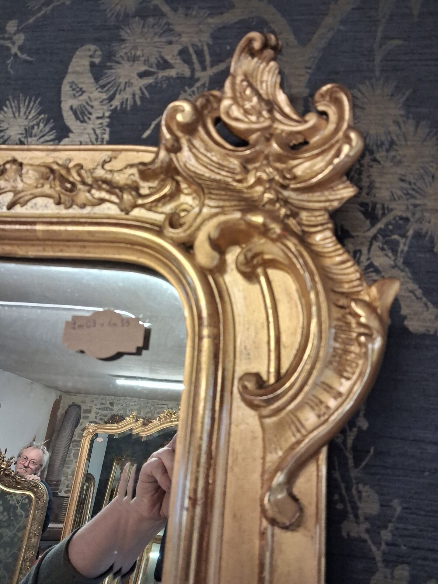 Miroir époque Napoléon III 203 x 139